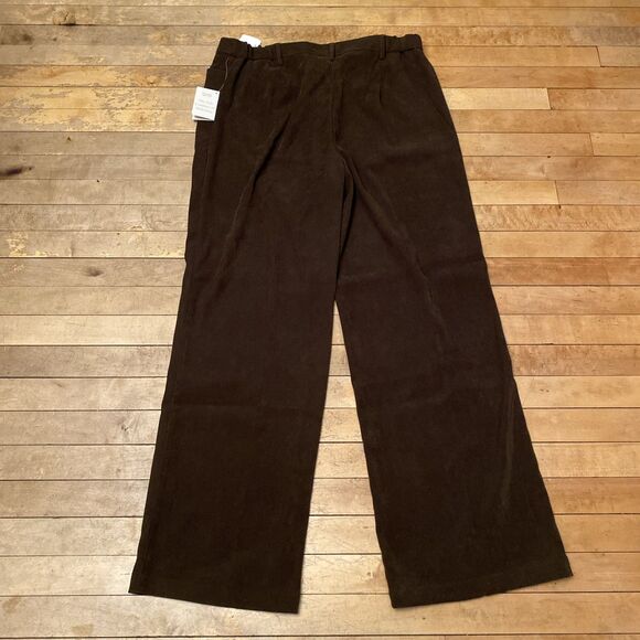 Christopher & Banks Moleskin Pants Women’s Size 16 Stretch Brown NWT Wide Leg - Picture 8 of 12